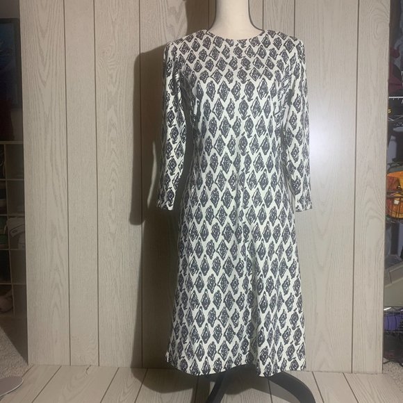 J. McLaughlin Sophia Black and Off White Gulabi - Picture 1 of 7